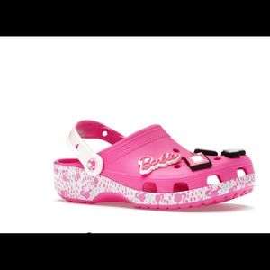 Pink Barbie crocs